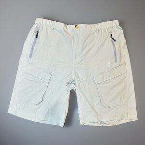 Little Donkey Andy Stretch Quick Dry UPF 50+Cargo Shorts Men's Size XL Khaki